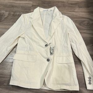 JW Anderson x UNIQLO cream blazer off white linen material size S